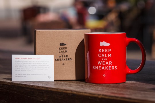 43einhalb Sneakertasse Keep calm and wear sneakers