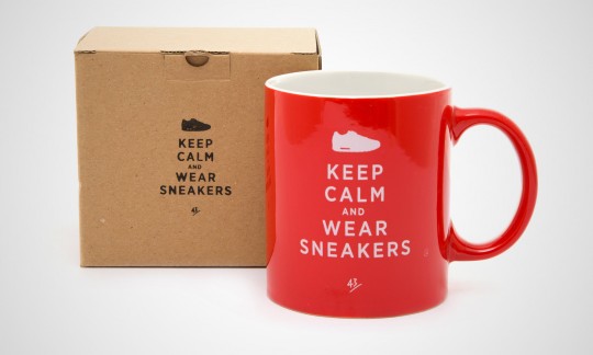43einhalb Sneakertasse Keep calm and wear sneakers