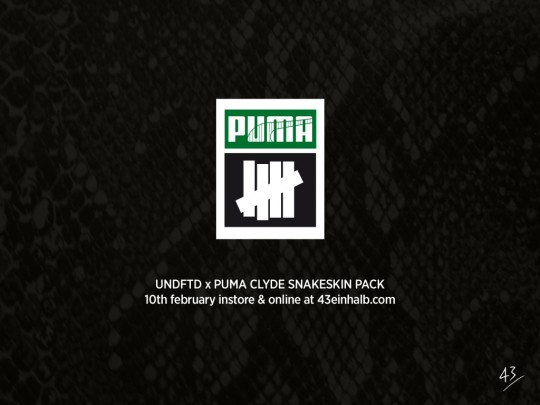 Undefeated x PUMA Clyde Snakeskin Pack