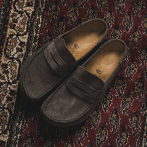 Naples Wrapped Suede Leather (concrete gray)