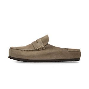 Birkenstock Naples Wrapped Suede Leather Taupe
