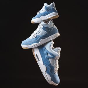 Air Jordan 4 Retro TEX (TD) Worn Blue Denim