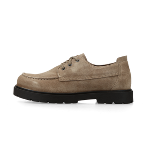 Birkenstock Highwood Moc Lace Low Suede Leather - Regular (gray taupe)