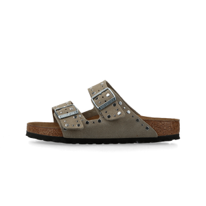 Birkenstock Arizona Rivets Suede Leather Women - Regular (taupe)