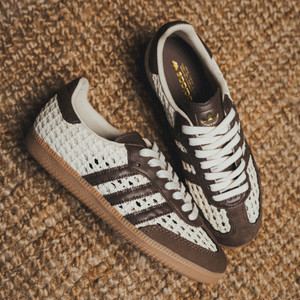 Samba OG W (crew white / earth strata / gold metallic)