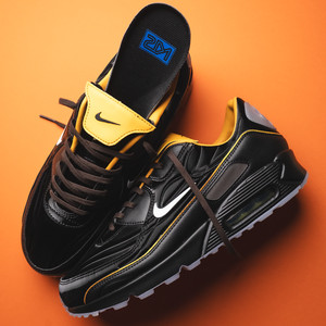Air Max 90 SE (black / white / gold leaf / pear)
