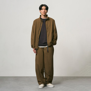 Mini Check Nylon Pant Brown Check